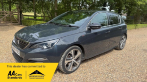 2020 Peugeot 308 1.2 Puretech Gpf Gt Line Euro 6 (s/s) 5dr in Grey — image 4