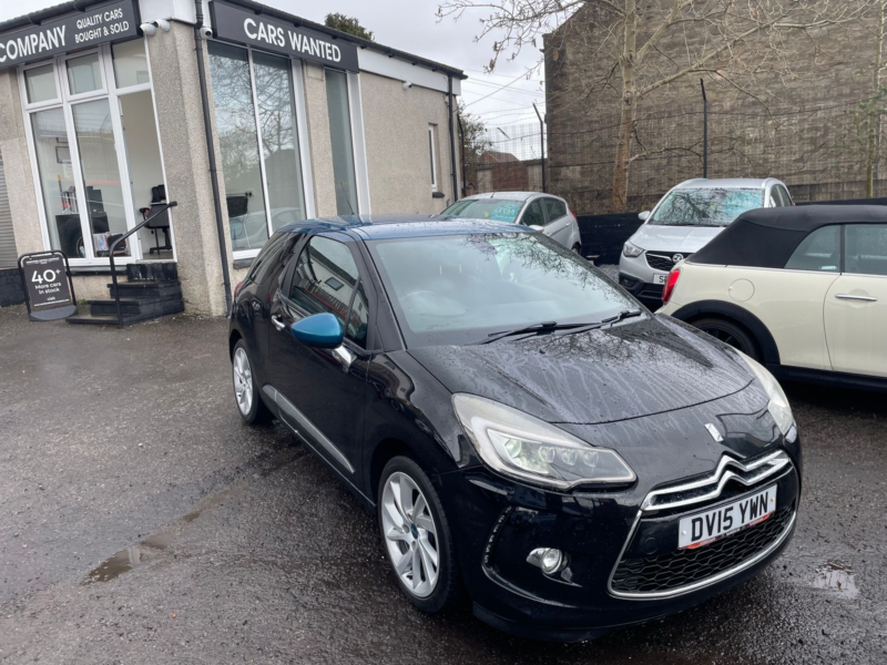 2015 Citroen Ds3 1.2 Puretech Dstyle Plus Hatchback 3dr Petrol Manual Euro 6 (s/s) (110 Ps) in Black — image 1
