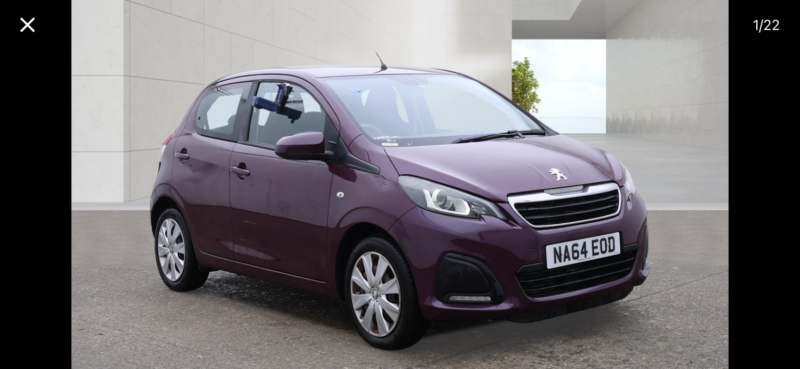 2014 Peugeot 108 1.0 Vti Active in Purple — image 1