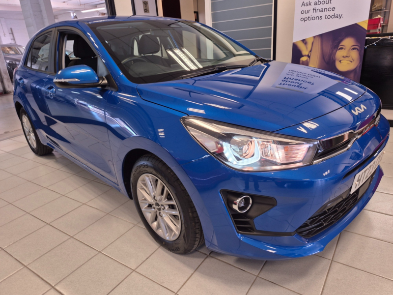 2023 Kia Rio 1.2 2 Hatchback 5dr Petrol Manual Euro 6 (s/s) (83 Bhp) in Blue — image 1