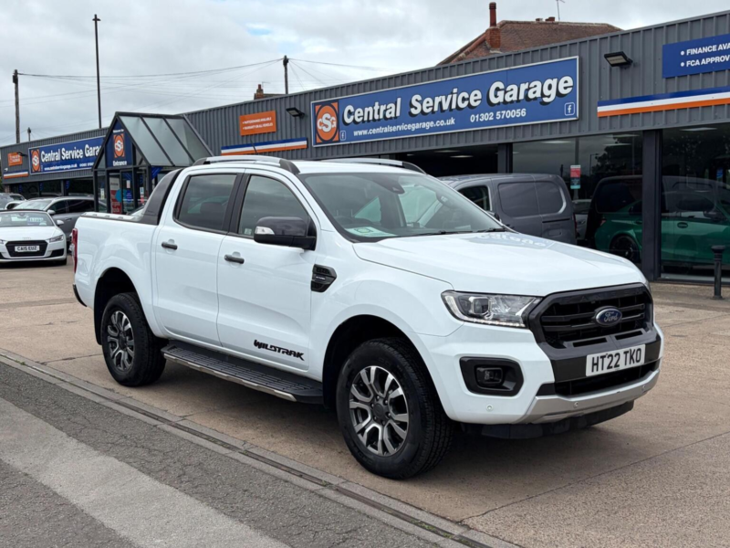 2022 Ford Ranger 2.0 Ecoblue Wildtrak Auto 4WD Euro 6 (s/s) 4dr in White — image 1