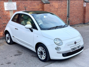 2014 Fiat 500 1.2 Lounge Euro 6 (s/s) 3dr in White — image 2