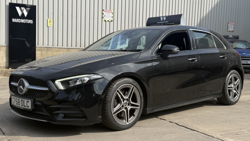 2019 Mercedes-Benz A Class 2.0 A220 Amg Line Black 5dr Auto+leather+satnav in Black — image 1