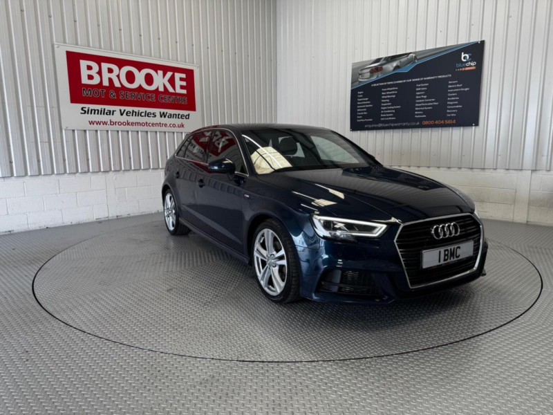 2017 Audi A3 1.5 Tfsi Cod S Line Sportback S Tronic Euro 6 (s/s) 5dr in Blue — image 1