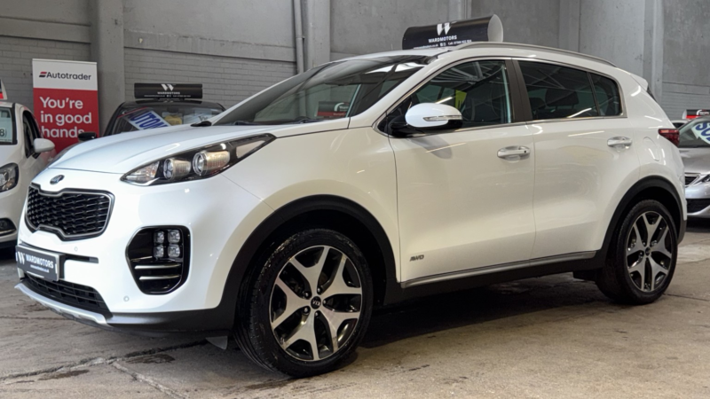 2016 Kia Sportage 2.0 Crdi Gt-Line Diesel White 5dr Satnav+cruise+leather in White — image 1