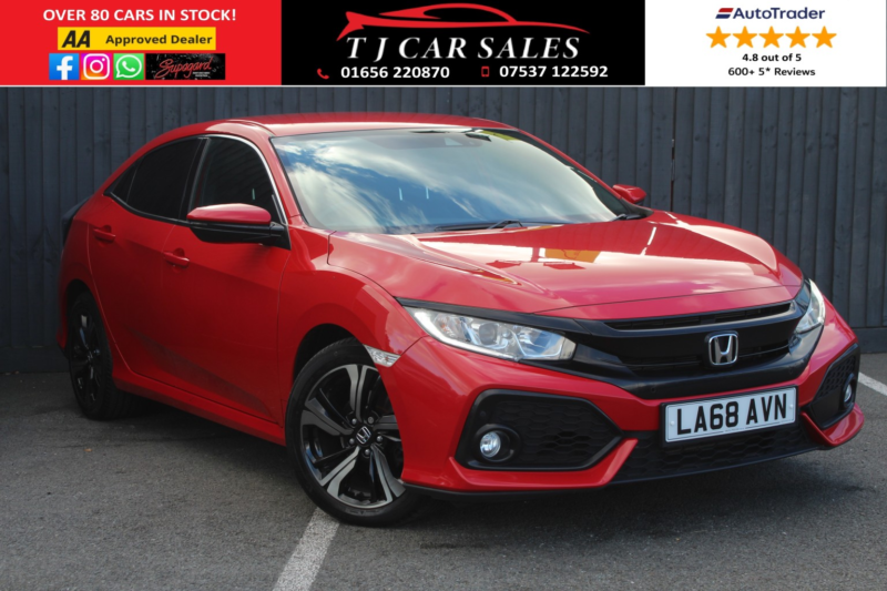 2018 Honda Civic 1.0 Vtec Turbo Sr in Red — image 1
