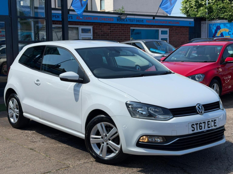 2017 Volkswagen Polo 1.2 Tsi Match Edition Euro 6 (s/s) 3dr in White — image 1