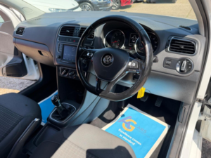 2017 Volkswagen Polo 1.2 Tsi Match Edition Euro 6 (s/s) 3dr in White — image 3