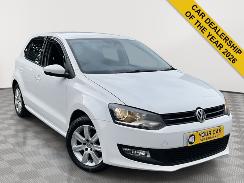 2011 Volkswagen Polo 1.2 Match Hatchback 5dr Petrol Manual Euro 5 (60 Ps) in White — image 1