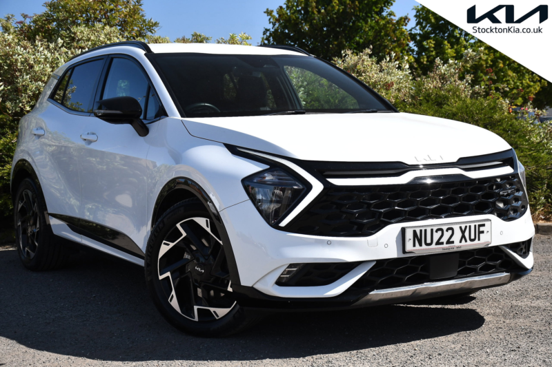 2022 Kia Sportage 1.6 T-Gdi Mhev Gt-Line SUV 5dr Petrol Hybrid Dct Euro 6 (s/s) (148 Bhp) in White — image 1