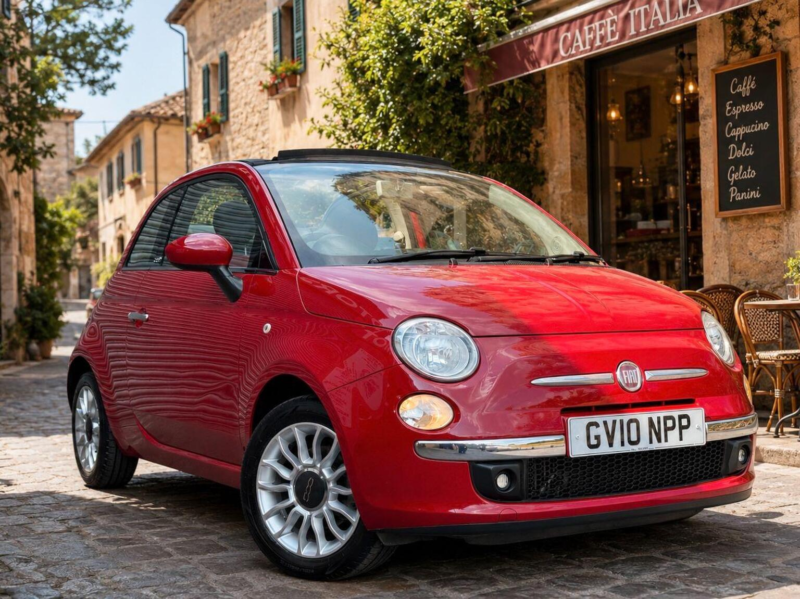 2010 Fiat 500c 1.3 Multijet Lounge Euro 5 (s/s) 2dr in Red — image 1