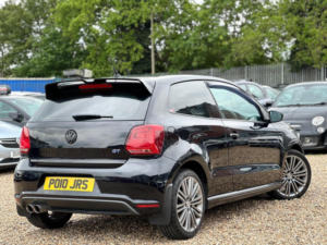 2015 Volkswagen Polo 1.4 Tsi Bluemotion Tech Act Bluegt Euro 6 (s/s) 3dr in Black — image 3