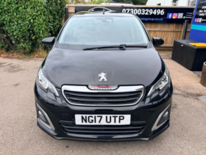 2017 Peugeot 108 1.2 Puretech Gt Line Hatchback 5dr Petrol Manual Euro 6 (82 Ps) in Black — image 6