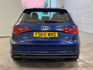 2015 Audi A3 1.6 Tdi S Line Sportback 5dr Diesel S Tronic Euro 6 (s/s) (nav) (110 Ps) in Blue — image 3