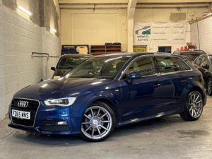 2015 Audi A3 1.6 Tdi S Line Sportback 5dr Diesel S Tronic Euro 6 (s/s) (nav) (110 Ps) in Blue — image 4