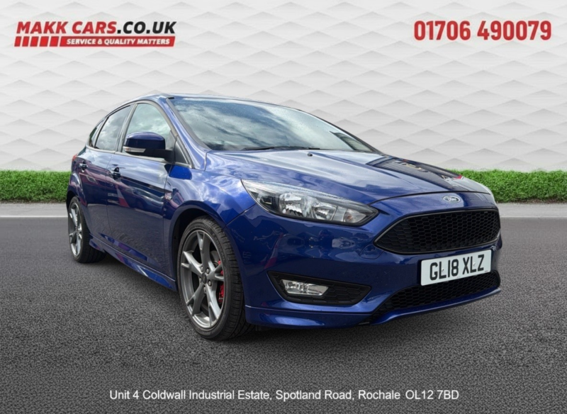 2018 Ford Focus 1.0 T Ecoboost St-Line X in Blue — image 1