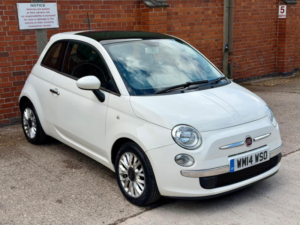 2014 Fiat 500 1.2 Lounge Euro 6 (s/s) 3dr in White — image 2